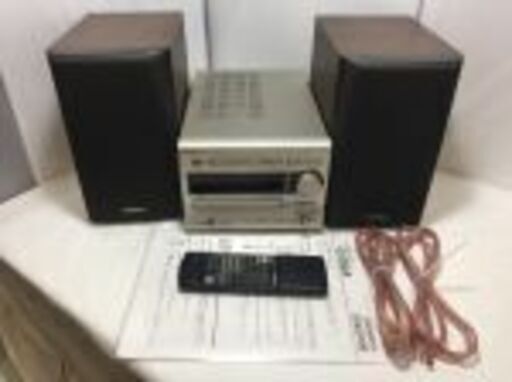 FR-V5 ONKYO オンキョーMD/CDチューナーアンプ　スピーカー付属