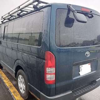 ハイエースバン　ロングＤＸ　ルーフ付き　内装業者工事業に最適！車検１年有りマイカーローンの画像