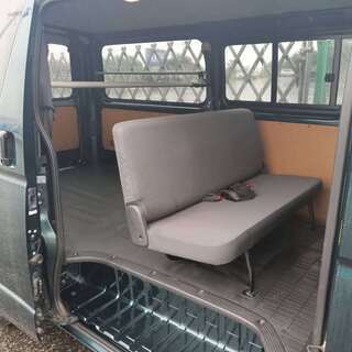 ハイエースバン　ロングＤＸ　ルーフ付き　内装業者工事業に最適！車検１年有りマイカーローンの画像