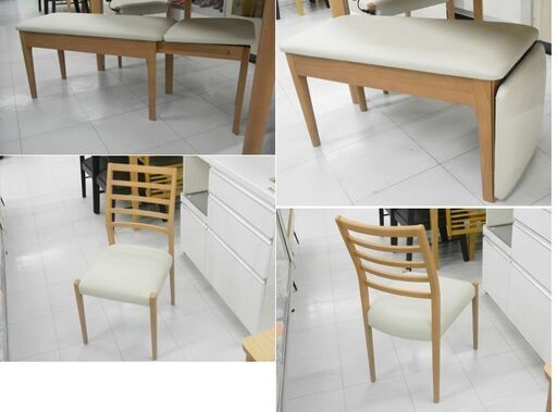 展示品  スライド式ダイニングセット 幅135×奥80×高70㎝ コイズミ 木製 スライド式 食卓テーブル 苫小牧西店