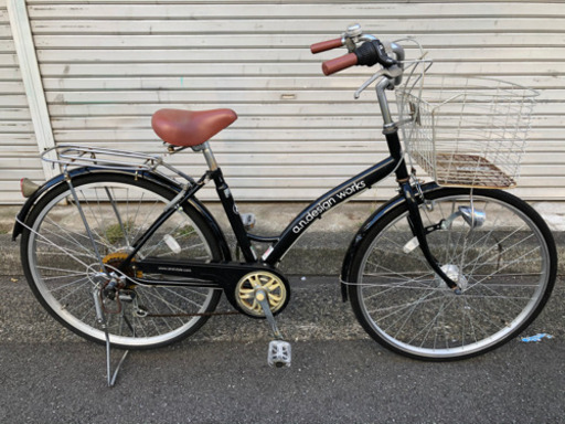 No.147  【６段 LEDオートライト】★激安★変速ギア6段 LEDオートライト 26インチ 軽整備済み 防犯登録 中古自転車 ママチャリ