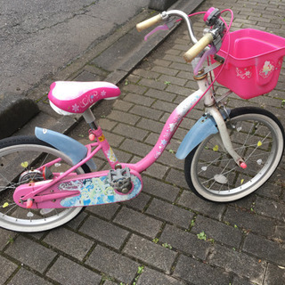 【交渉中】18インチ　女の子用　自転車