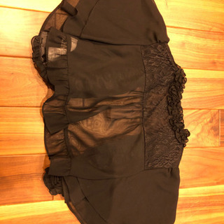 結婚式　お呼ばれ　ボレロ　黒の画像