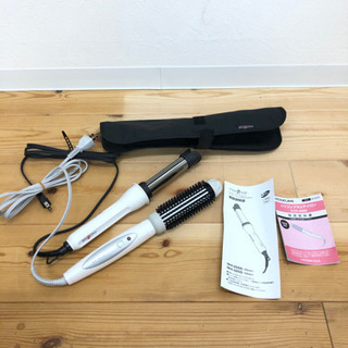 10-580 ヘアアイロン　イージーカール　シリコンブラシアイロン