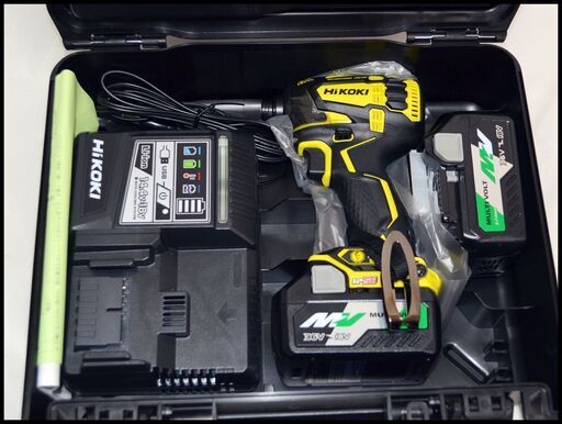 未使用 Hikoki WH36DA 2XP (BY) マルチボルト 黄 アクティブイエロー 36V インパクトドライバー (旧日立工機)