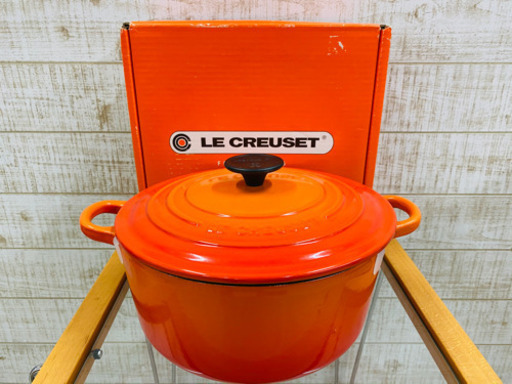 ルクルーゼ　ココットロンド　ホーロー鍋　ＩＨ対応　24cm