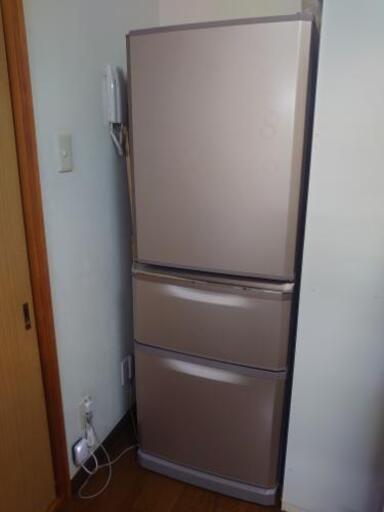 美品【2015年製】三菱電機 冷蔵庫 MR-C34Y-P (335L)