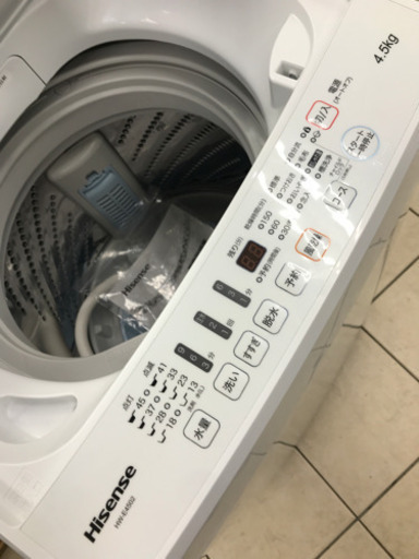 Hisense HW-E4502 2018年製 4.5kg 洗濯機