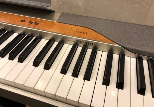 CASIO カシオ デジタルピアノ PX-110 Privia プリヴィア 電子ピアノ 88鍵 スケーリングハンマーアクション鍵盤搭載