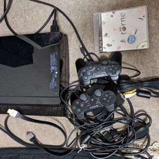 PS3本体+コントローラー2個　色々の画像