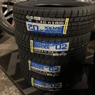 日本最安値　スタッドレス　ダンロップ　ウインターマックス02 155／65 14インチ　冬用4本の画像