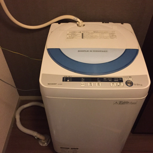 シャープ 縦型洗濯機 ES-GE55P❶❶