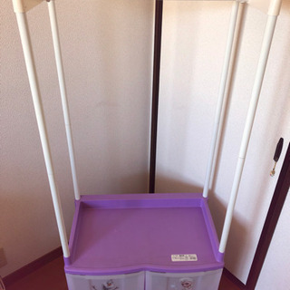 【取引決定】ハンガーラック付き収納ケース　アナ雪の画像