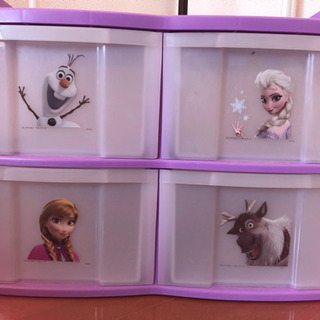 【取引決定】ハンガーラック付き収納ケース　アナ雪の画像