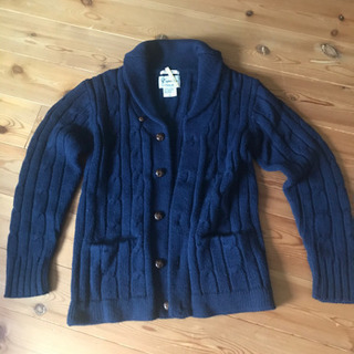 ショールニットカーディガン