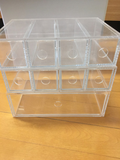 無印良品　アクリルクリアケース　三段