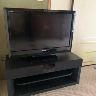 TOSHIBAテレビ32インチ&テレビ台セット(おまけ:ブルーレ...
