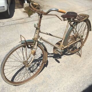 値下げしました！！ナショナル 自転車 現状品 古い自転車 昭和レトロ ヴィンテージ　※写真確認願いますの画像