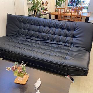 ソファベッド ソファ ニトリ 黒 3人掛け 3.0P 中古品