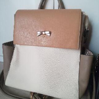 ♡ リュック レディース ベージュ＆ブラック2個セット ♡の画像