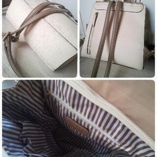 ♡ リュック レディース ベージュ＆ブラック2個セット ♡の画像