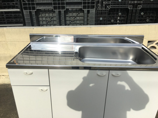 sj0695  ★未使用　クナップ　クリンプレティ流し台　　右側シンク　CIS-120MFR