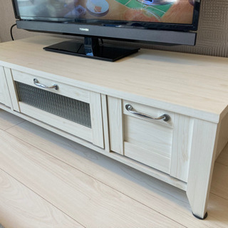 TVボード テレビ台 幅120cm ホワイト 白の画像