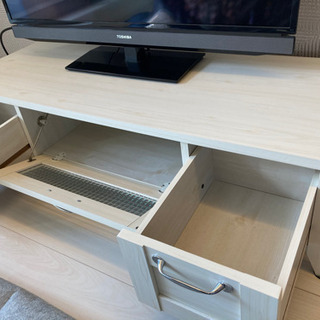 TVボード テレビ台 幅120cm ホワイト 白の画像