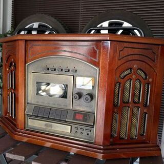 【中古ジャンク品】レトロアンティークマルチプレーヤー おしゃれな...