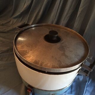 O1-1071-0403　パロマ　業務用ガス炊飯器　LPガス　8L　4.4升　大釜・飲食店・厨房・炊出し・会合・催場・祭の画像