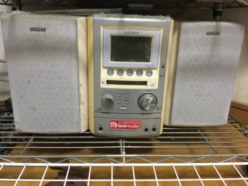 SONY CD\u0026MDコンポ 説明書有り