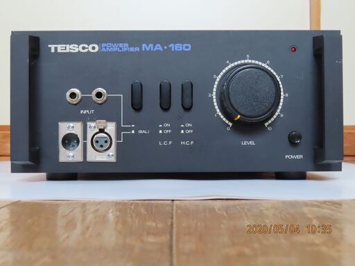 極上美品！TEISCO MA-160 １００W/8Ω １６０W/4Ω パワーアンプ 完全動作品
