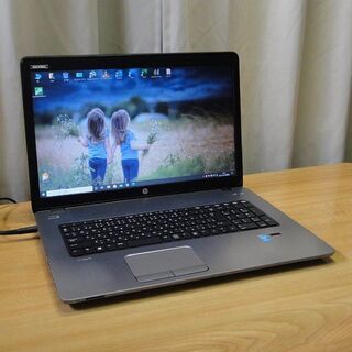 ご購入いただきました 高速・高性能ノートPC 17.3インチ HP ProBook 470 G2 Core i3 メモリー 8GB SSD 240GB（新品）Win10 pro・Office 2019 pro搭載 手になじむ無線マウス付 WiFi Bluetooth Webカメラ 指紋認証搭載