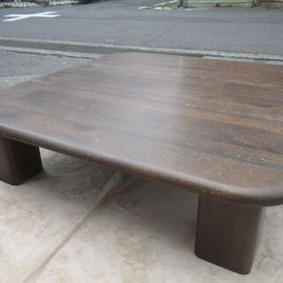 ■配達可■カリモク 座卓 大型 135×135×35 ローテーブ...