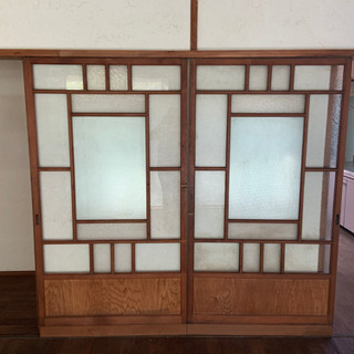 昔ながらのお洒落なガラス戸