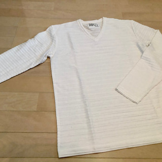 美品！アズール AZUL メンズ 長袖 長T Vネック S