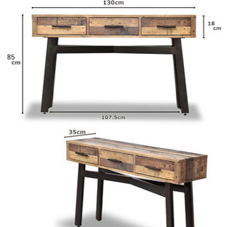 無垢材サイドボード コンソールテーブルの画像