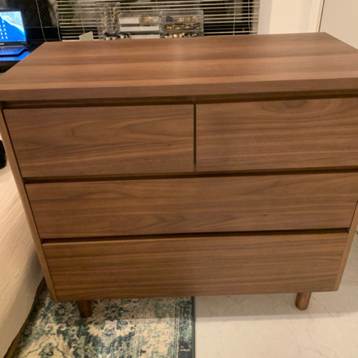 【美品】チェスト タンス 幅80 木製 3段