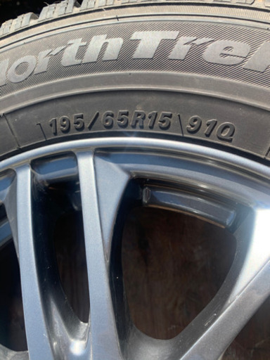 タイヤホイル　195/65R15  アルミホイル