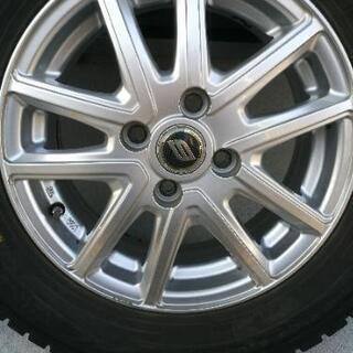 4本セット　スタッドレスタイヤ　ウィンターマックス01　ＷＭ01　185/70R14　アルミホイールセット　BRANDLE ブランドル　14インチ　DUNLOP ダンロップ　wintermax　ウインターマックス　