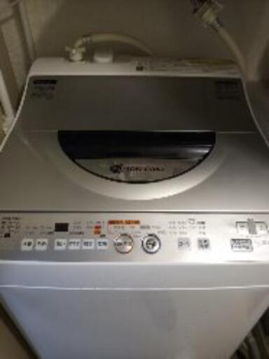 【美品】乾燥機能　シャープ  洗濯機　ES-TG55K-S