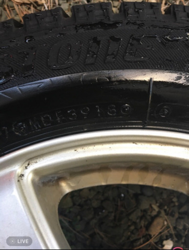 スタッドレスタイヤ　ブリジストン155/65r14 4本　ムーヴ　タント　ミラ