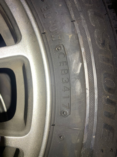 スタッドレス　ブリジストンVRX 165/70R14 13年製西多摩郡