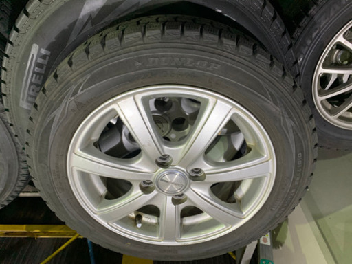 スタッドレス　155/65R14 PCD100ウィンターマックス　ノートマーチ等