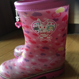 女の子レインブーツ18cm