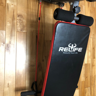 RELIFE 腹筋ベンチ シットアップベンチ　ダイエット　腹筋器具の画像