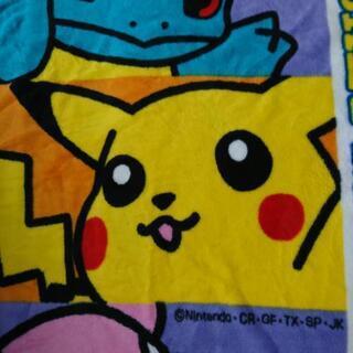 ★★ ポケットモンスター ビックフェイス毛布 キッズ  美品  ★★の画像