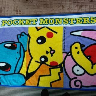 ★★ ポケットモンスター ビックフェイス毛布 キッズ  美品  ★★の画像