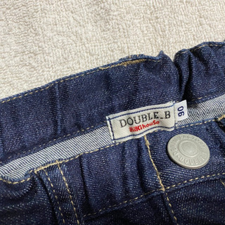 ミキハウス デニムスカート90センチの画像