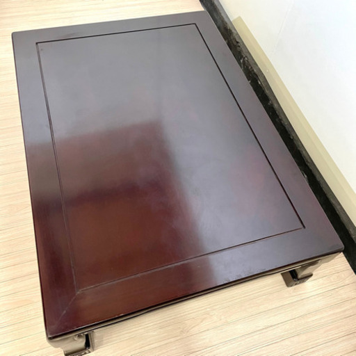 総花梨　無垢　座卓　和テーブル　大塚家具